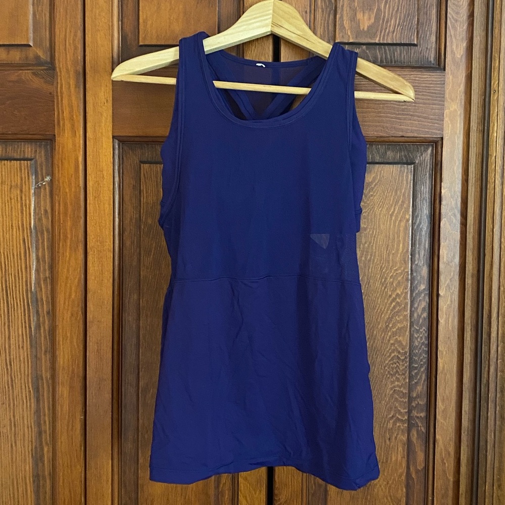 Lululemon Purple Tank Top with Sports Bra